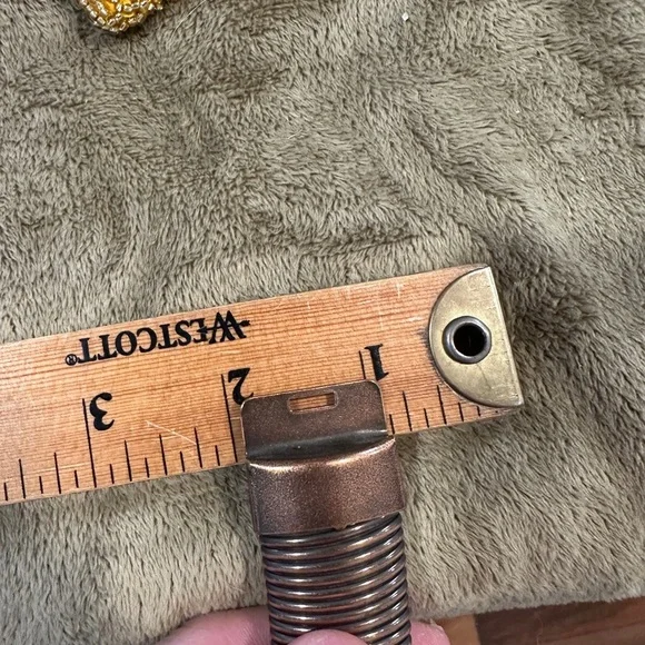 Vintage Brutalist style Statement Gold Coil Necklace - Picture 4 of 5